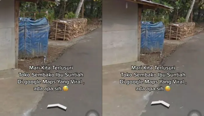 Bikin Geger di TikTok, Bukan Toko Sembako Ibu Suntiah, Tapi Bilik Mandi Terpal Biru, Ada Penampakan Apa?