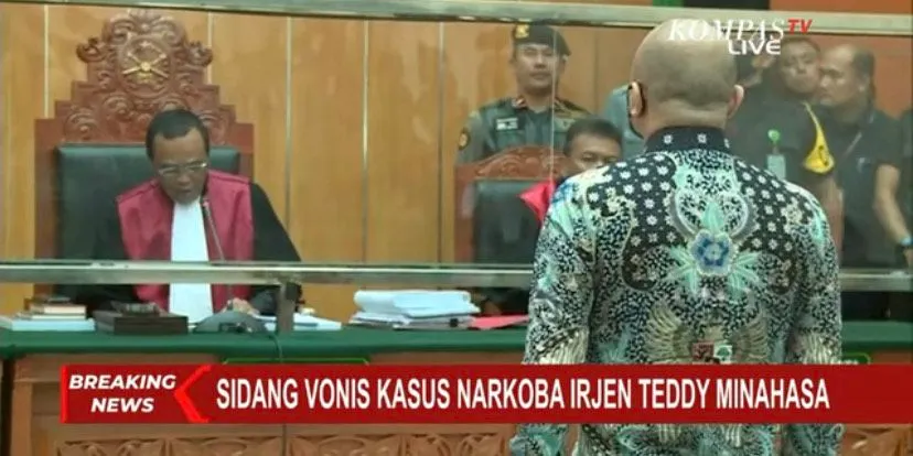 Sidang Vonis Kasus Teddy Minahasa