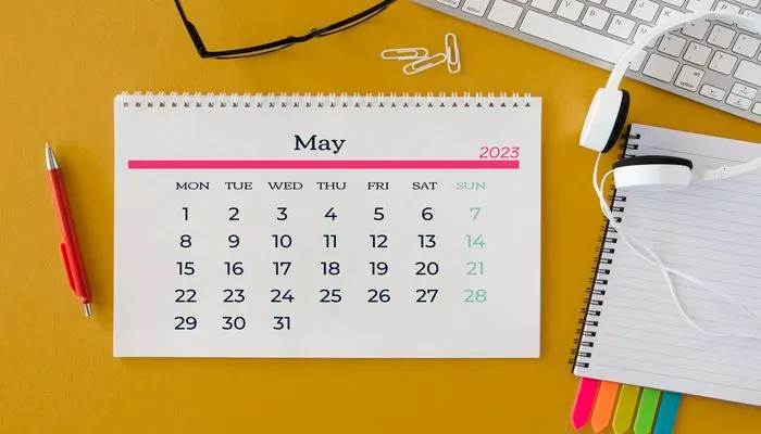 Ilustrasi tanggal merah di kalender