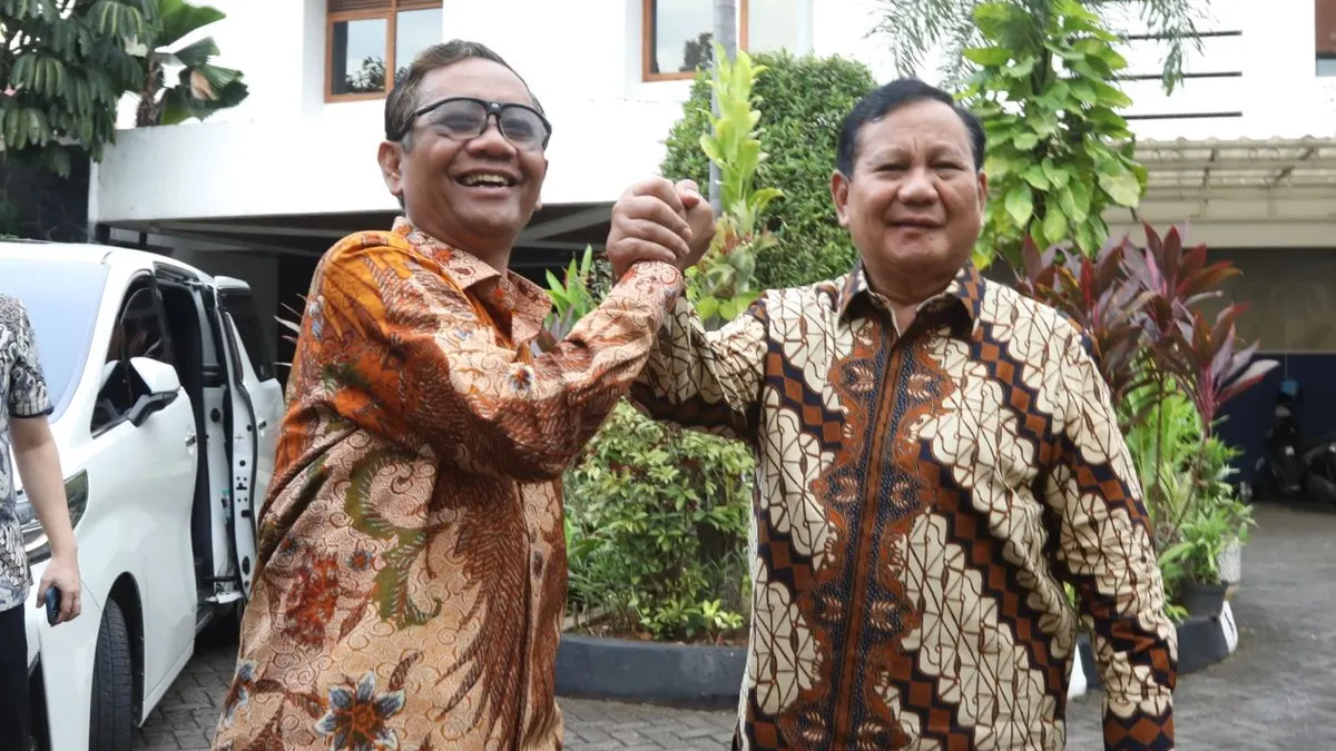 Mahfud MD dan Prabowo Subianto