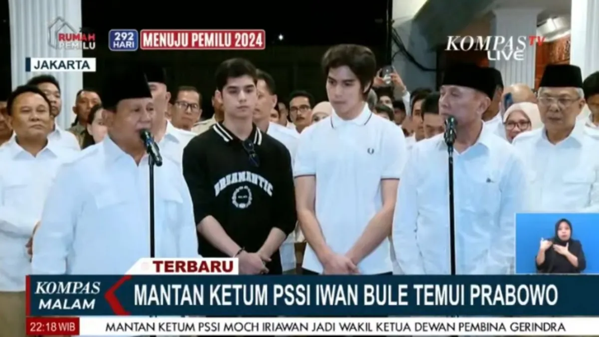 Prabowo Subianto Mengumumkan Al, El dan Iwan Bule Sebagai Kader Gerindra