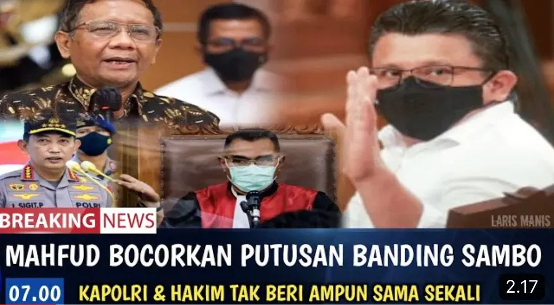Beredar kabar bahwa Menko Polhukam Mahfud MD bocorkan hasil putusan sidang banding Ferdy Sambo dan tak bakal dieksekusi mati.