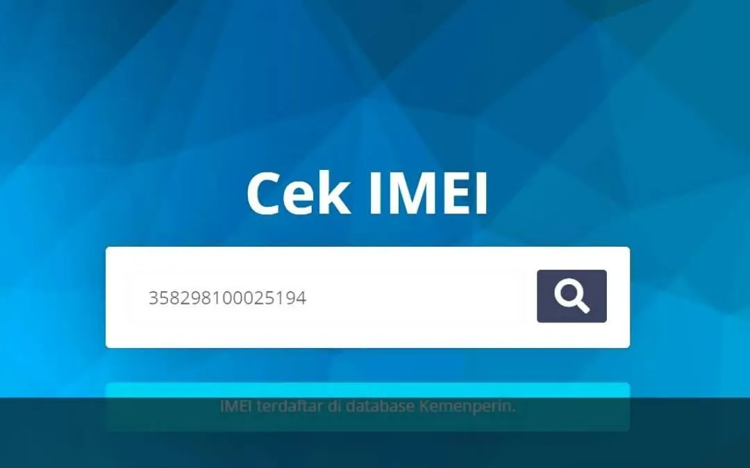Akses Layanan Cek IMEI Kemenperin