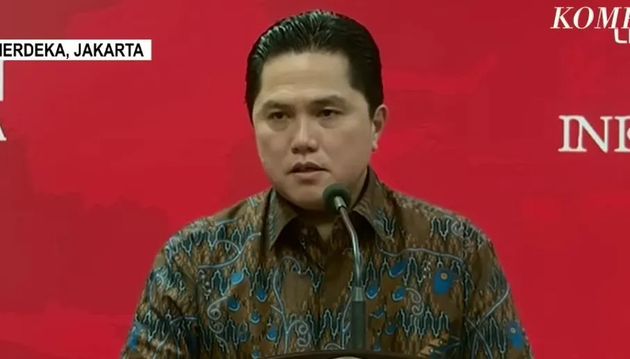 Ketua Umum Persatuan Sepak Bola Seluruh Indonesia (PSSI) Erick Thohir