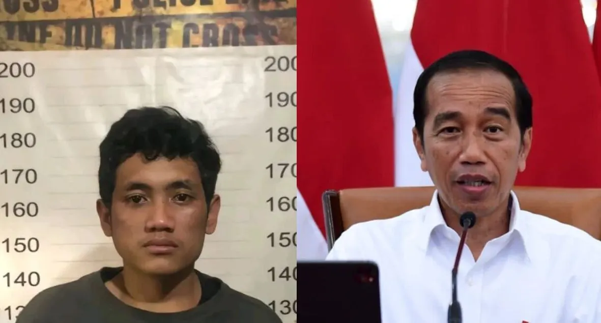Tampang Pemotor Nekat Nyelonong Mobil Presiden Jokowi