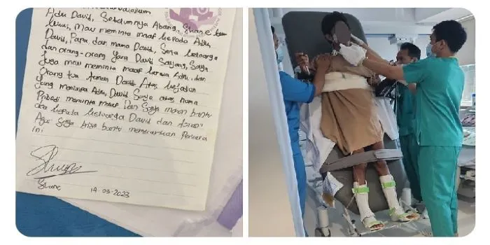 Penampakan Surat dari Shane Lukas untuk David Ozora yang Kini Masih Berjuang untuk Pulih