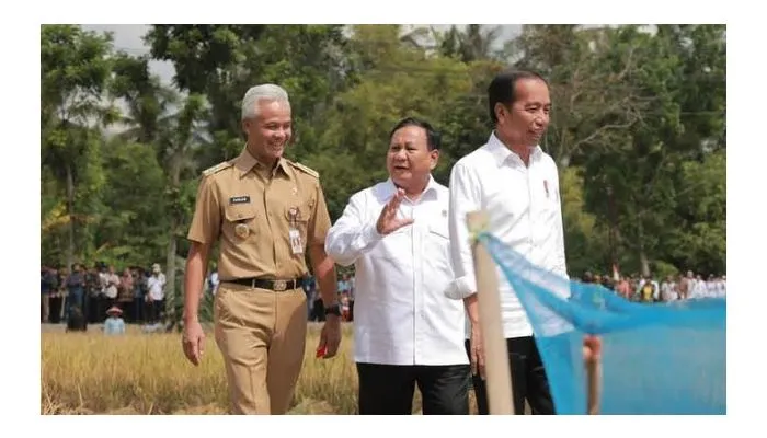 Ganjar Pranowo, Prabowo Subianto dan Joko Widodo (Jokowi)