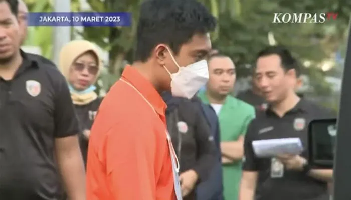 Mario Dandy saat melakukan rekonstruksi