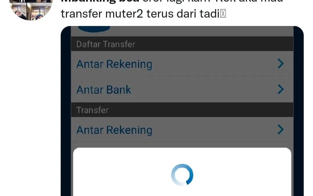 Mbanking BCA eror lagi