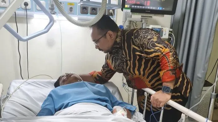 Menteri Agama Yaqut Cholil menjenguk David.(Twitter)