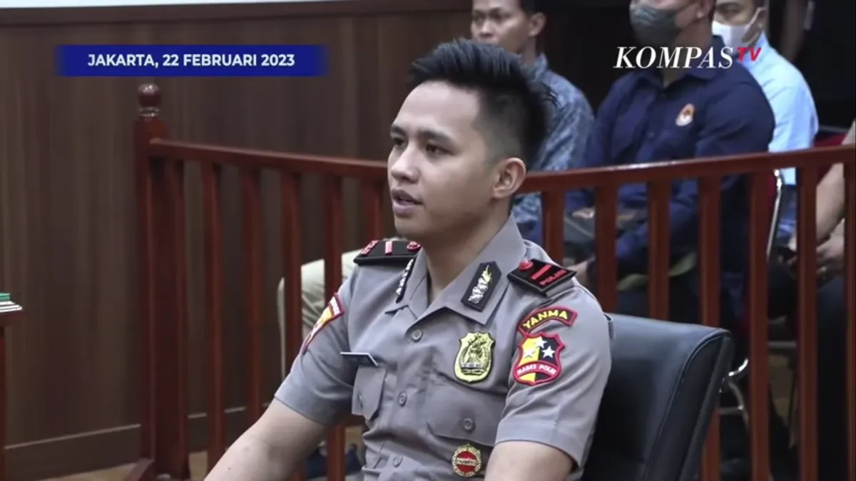 Richard Eliezer saat menjalani sidang kode etik Polri