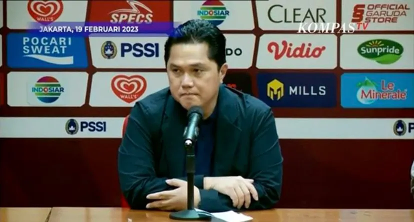 Erick Thohir, Ketua Umum PSSI memberikan gebrakan untuk perubahan sepakbola di Indonesia