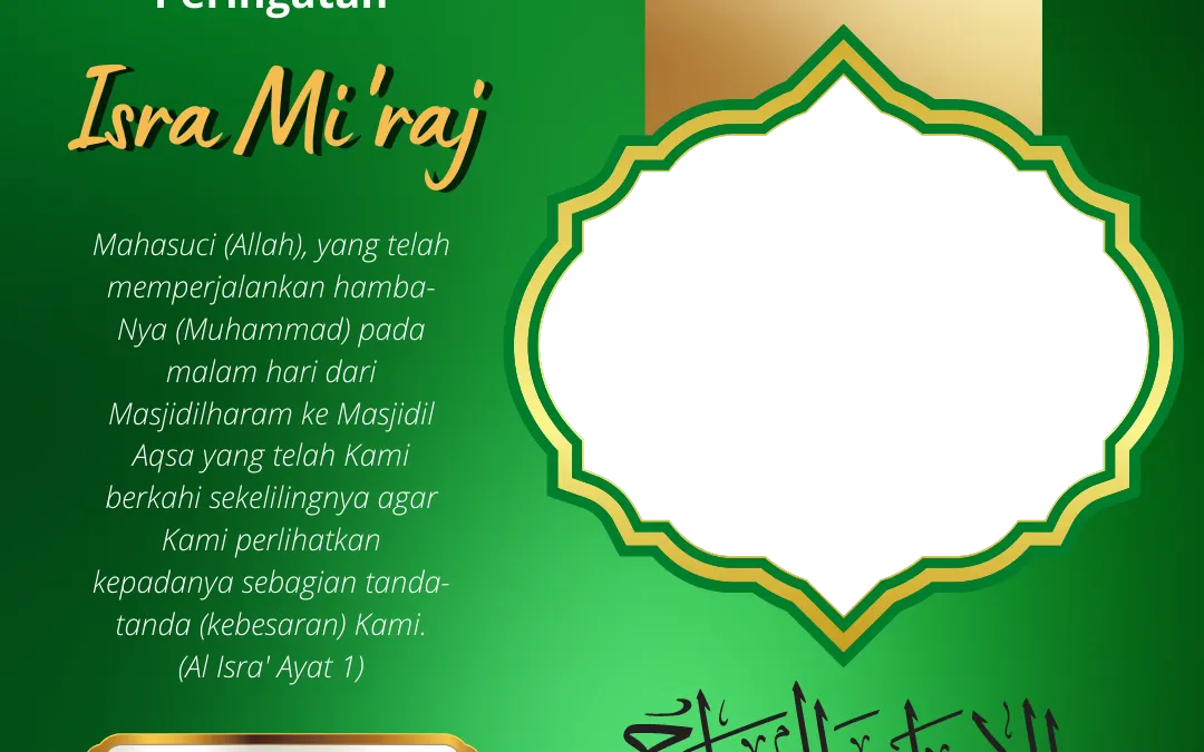 Link download twibbon bertema Isra Miraj gratis yang bisa digunakan saat momen 18 Februari 2023 nanti