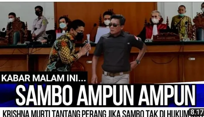 CEK FAKTA: Emosi Krishna Murti Hantam Ferdy Sambo hingga Begini Saat Sidang, Benarkah?