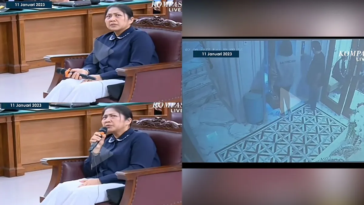Terbukti Berduaan Dengan Kuat Maruf, Ekspresi Panik Putri Candrawathi Saat Rekaman CCTV Diputar Jadi Sorotan