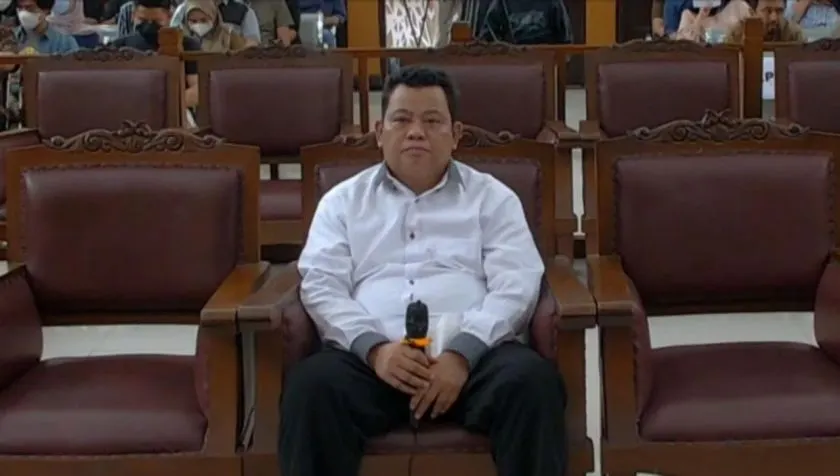 Terdakwa Kuat Maruf menjalani sidang di PN Jakarta Selatan.