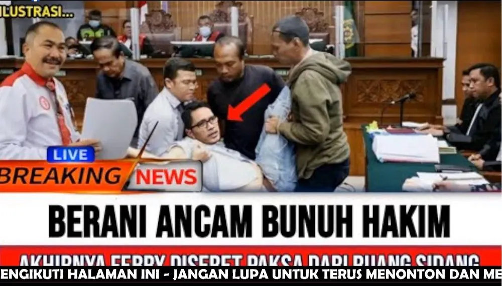 Video Viral Febri Diansyah Diseret Paksa Dari Ruang Sidang, Ini Faktanya!