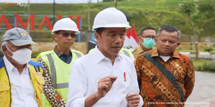 Presiden Jokowi Resmikan Bendungan Ciawi dan Sukamahi