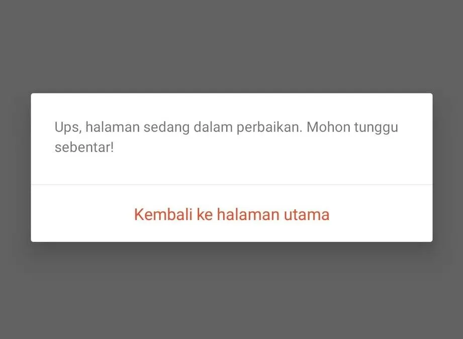 Pengguna keluhkan aplikasi Shopee error.
