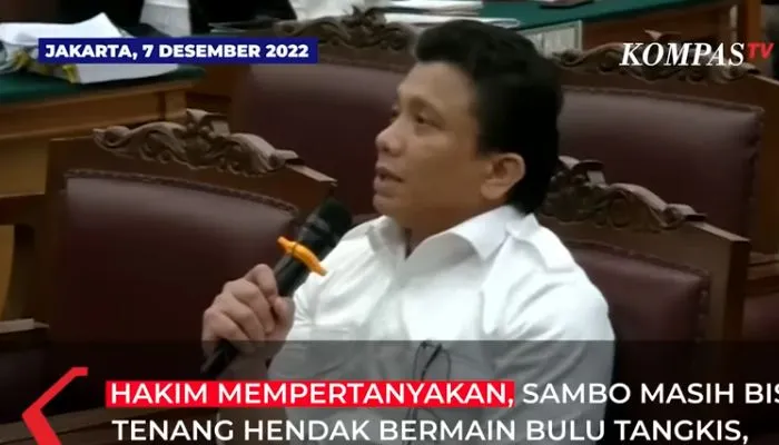 Katanya Khawatir dengan Istrinya, Tapi Ferdy Sambo Justru Main Bulu Tangkis, Ini Buat Hakim Makin Heran