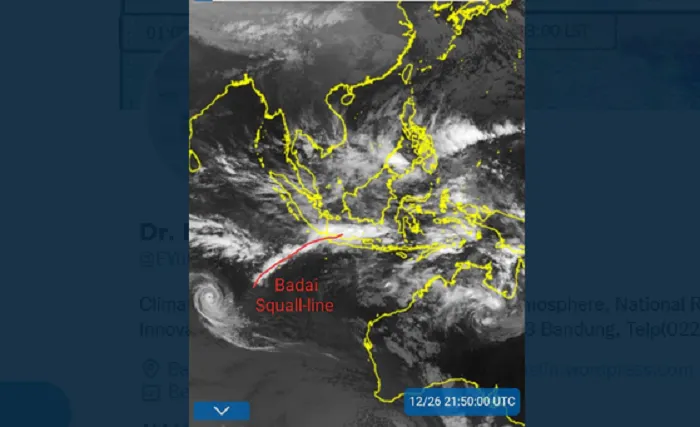 Waspada! Peneliti BRIN Ungkap Badai Dahsyat Akan Menerjang Banten dan Jabodetabek, Rabu 28 Desember 2022