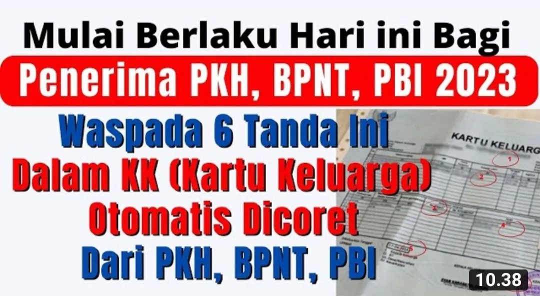Kabar Buruk! KPM yang Memiliki 6 Tanda dalam KK Seperti Ini Akan Dicoret dari Penerimaan Bansos di Tahun 2023
