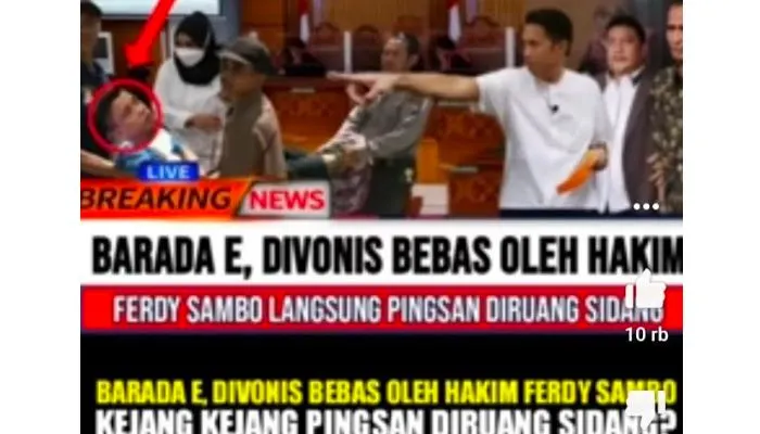 Bharada E Divonis Bebas oleh Hakim Bikin Ferdy Sambo Kejang hingga Pingsan di Ruang Sidang, Bagaimana Faktanya?