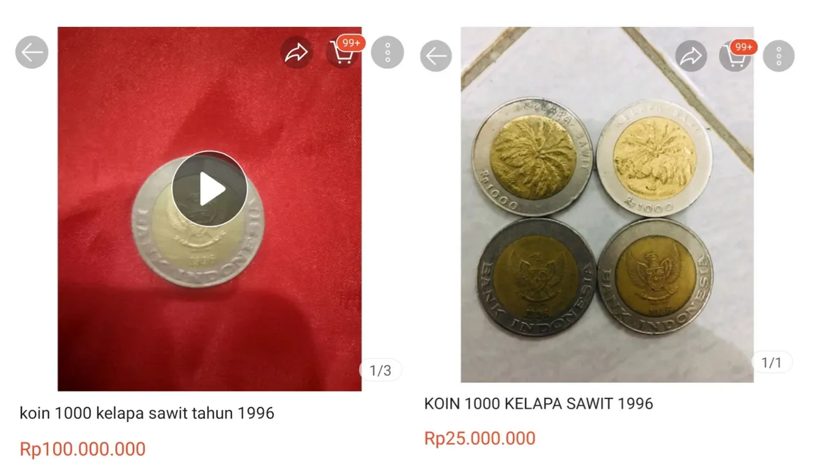Punya Koin Rp1000 Sawit? Siap-siap Kaya Raya, Bisa Laku Rp 100 Juta, Begini Cara Jualnya