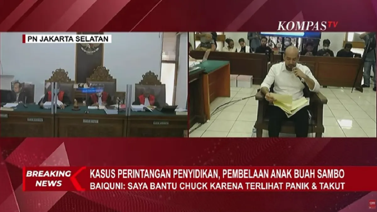 Baiquni Wibowo bantah dirinya kenal pribadi dengan Ferdy Sambo, jawab soal isu ada pihak yang meiliki utang budi pada atasannya.