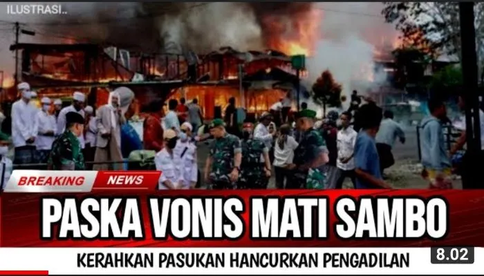 CEK FAKTA: Geger Pasca Vonis Mati Ferdy Sambo, Ada Serangan Bom ke Pengadilan, Benarkah?