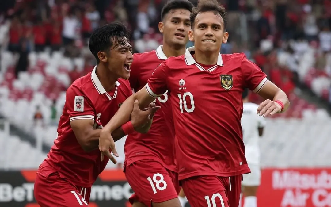  Timnas Indonesia meraih kemenangan 2-1 atas Kamboja dalam pertandingan Grup A Piala AFF 2022, di Stadion Utama Gelora Bung Karno (SUGBK), Senayan, Jakarta, Jumat, 23 Desember 2022.