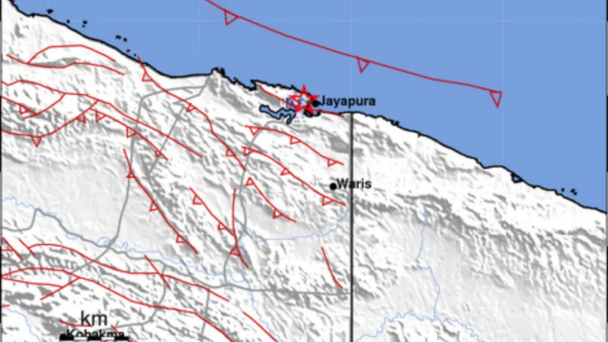 Gempa Bumi M3.1 Guncang Kota Jayapura Papua
