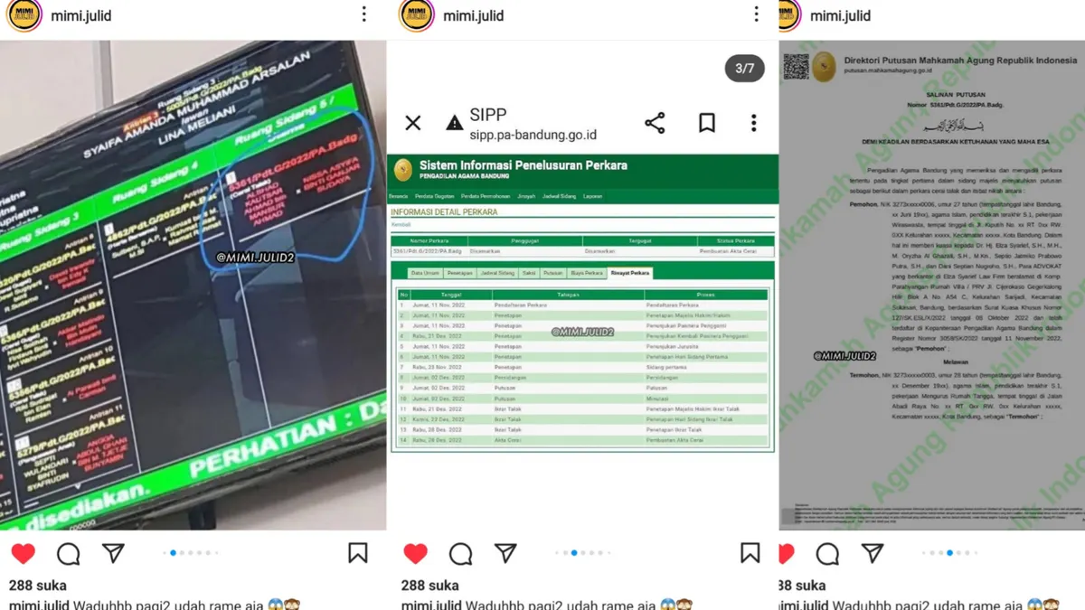 Bukti perceraian Alshad Ahmad dan Nissa Asyifa