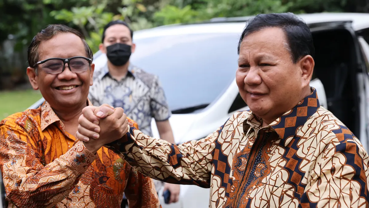 Mahfud MD dan Prabowo Subianto