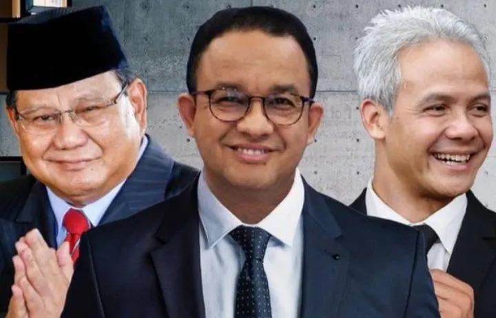 Survei LSN elektabilitas tiga bacapres Ganjar Pranowo, Anies Baswedan dan Prabowo Subianto