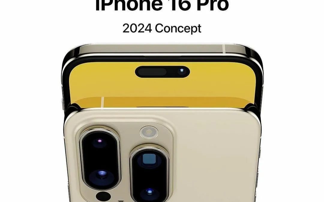 Konsep desain iPhone 16 Pro 2024.