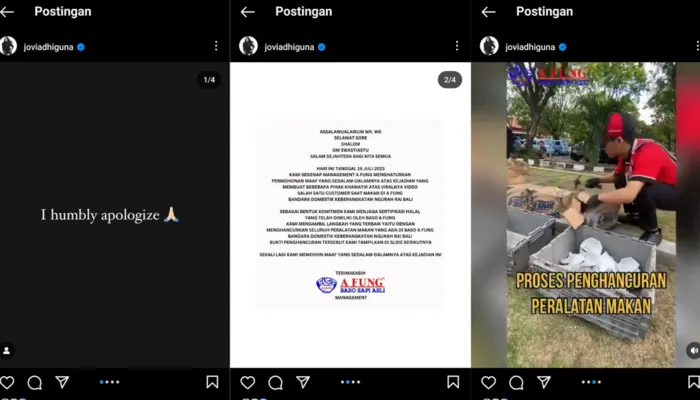 Buntut Influencer Jovi Adhiguna yang Makan Kerupuk Babi, Baso A Fung Hancurkan Seluruh Peralatan Makan