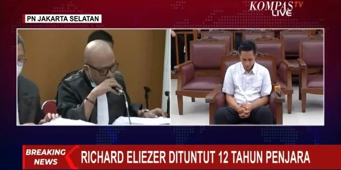 Sidang Pembacaan Tuntutan Richard Eliezer Ricuh