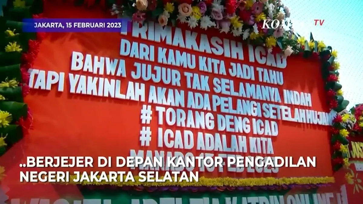 Karangan Bunga Hiasi Sidang Vonis Richard Eliezer, Ada Pesan Menyentuh: Dari Kamu, Kita Jadi Tahu Bahwa.....