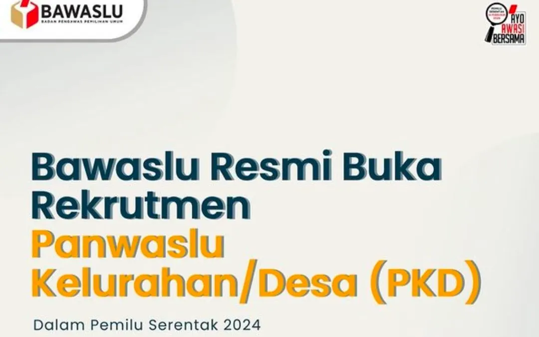 Hanya Dibuka 6 Hari! Informasi Seleksi Panwaslu Desa 2024 : Persyaratan dan Jadwal Pendaftaran Resmi di Sini! 