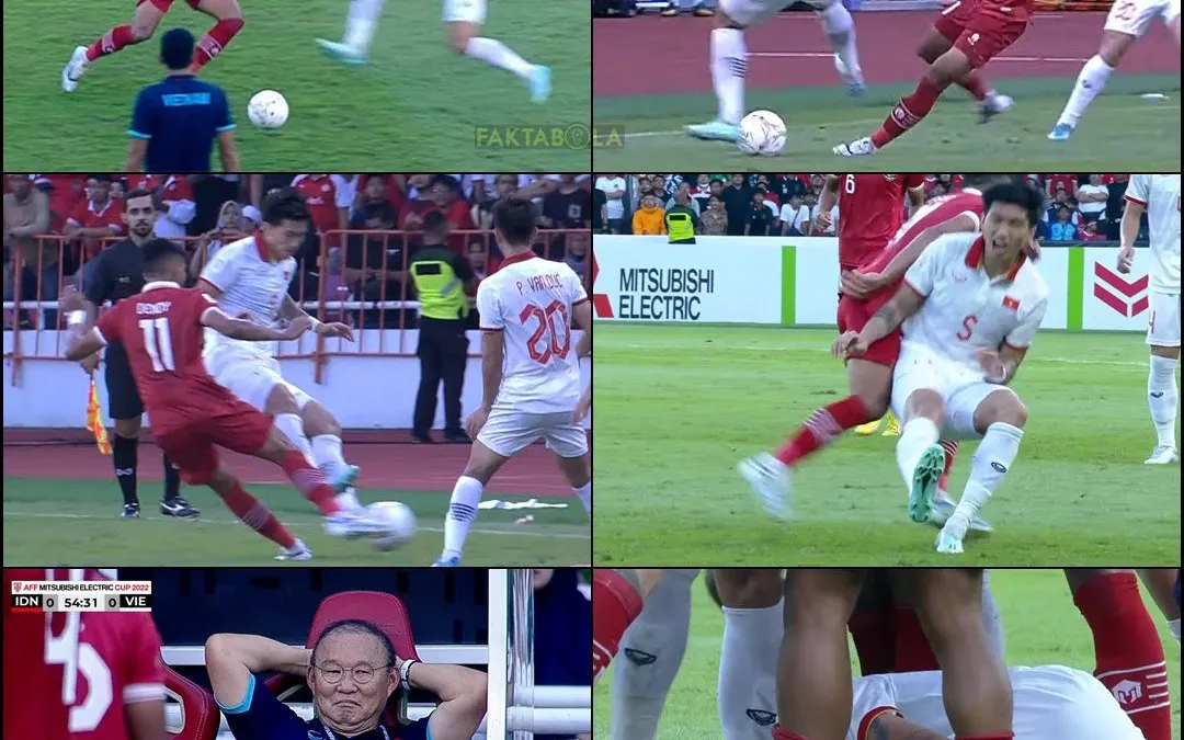 Takel keras dari pemain vietnam tidak menapatkan kartu merah dari wasit