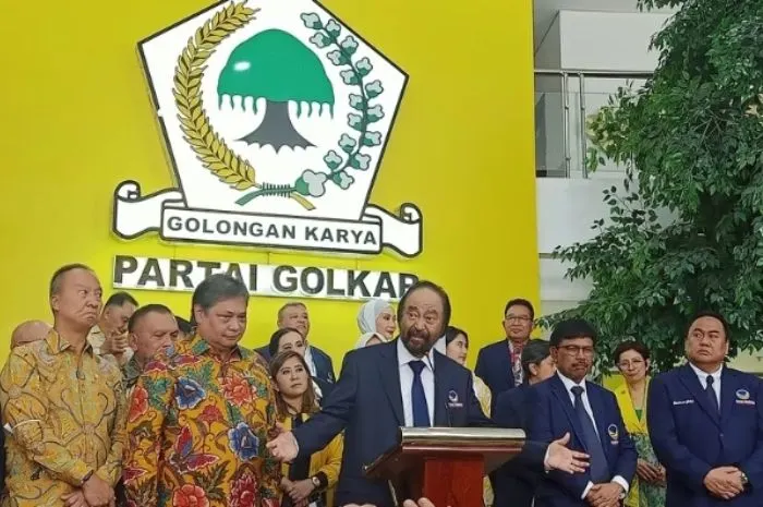 Jelang Pemilu 2024 NasDem Berkunjung ke Markas Golkar, Surya Paloh: Pertemuan Prioritas dan Bentuk Romantisme