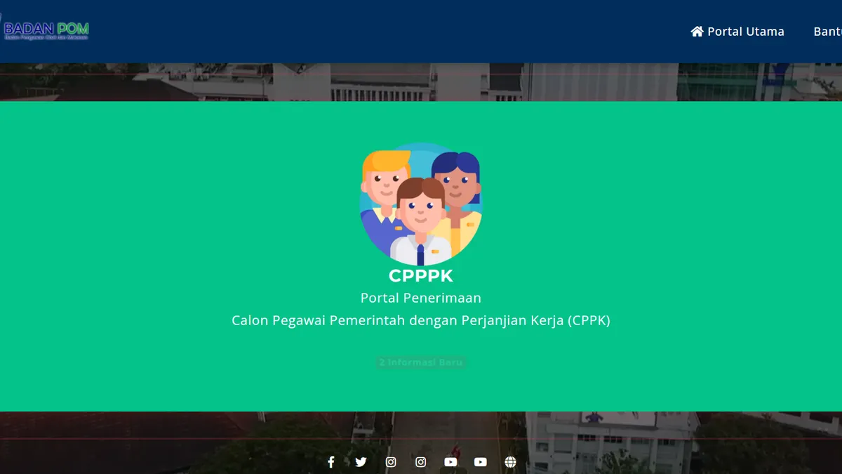 Buruan Daftar! Rekrutmen PPPK BPOM 2022 Hingga 6 Januari 2023, Cek Formasi, Dokumen dan Syarat Umumnya di Sini