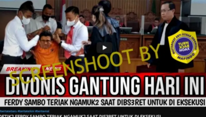 Ferdy Sambo Divonis Gantung hingga Ngamuk dan Teriak-teriak jelang eksekusi, benarkah?