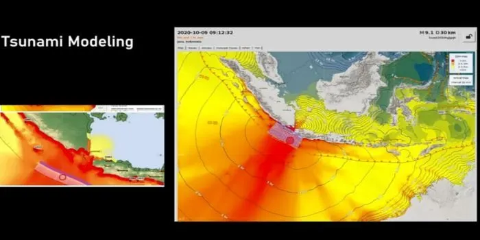 Isu Gempa Bumi Megathrust M8.7 dan Tsunami 10 M Selat Sunda dan wilayah terdampak kerusakan