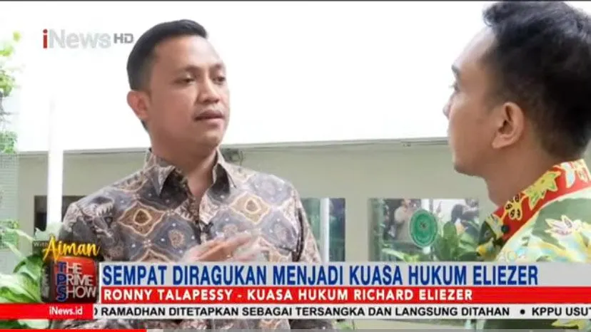 Luar Biasa! Ternyata Ini yang Didapatkan Ronny Talapessy Selama Jadi Pengacara Richard Eliezer