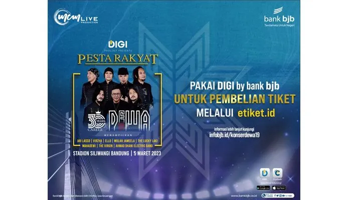 bank bjb Hadirkan Konser Pesta Rakyat 30 Years Career Dewa 19 di Bandung  