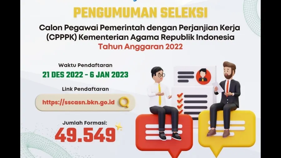Kabar Gembira! PPPK Kemenag Telah Resmi Dibuka, Inilah 3 Kriteria Pelamar yang Diperbolehkan Mendaftar