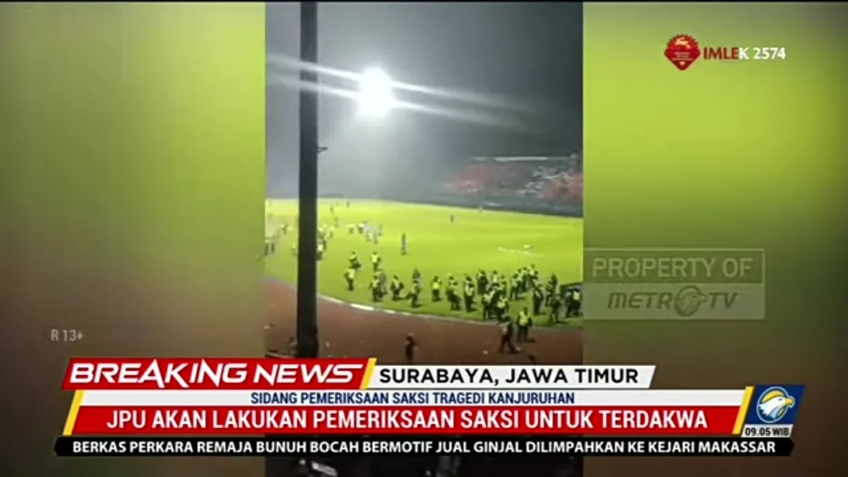 Puluhan Korban Dari Aremania Hadir Dalam Sidang Lanjutan Tragedi Kanjuruhan Malang