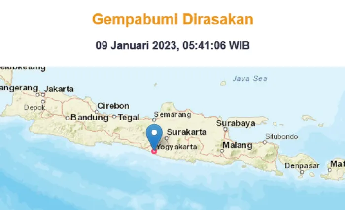 Update BMKG Pagi Ini! Gempa Magnitudo 3,1 Mengguncang Yogyakarta, Berpusat di Darat!
